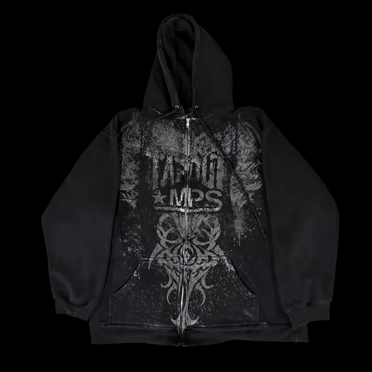 Tap Dark Gothic Zip Hoodie