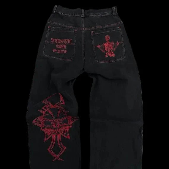 Concrete Fade Y2K Jeans