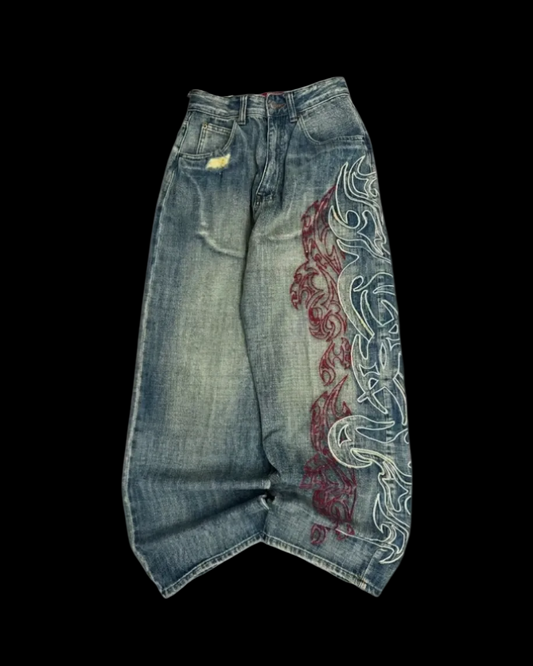 Denim Mirage Y2K Flare Jeans