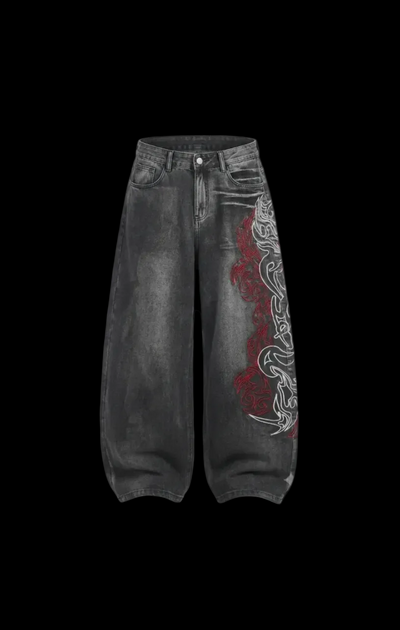 Retro Voltage Y2K Flare Jeans