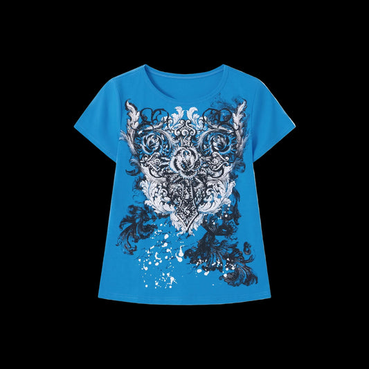 Retro Bow Y2K Baby Tee