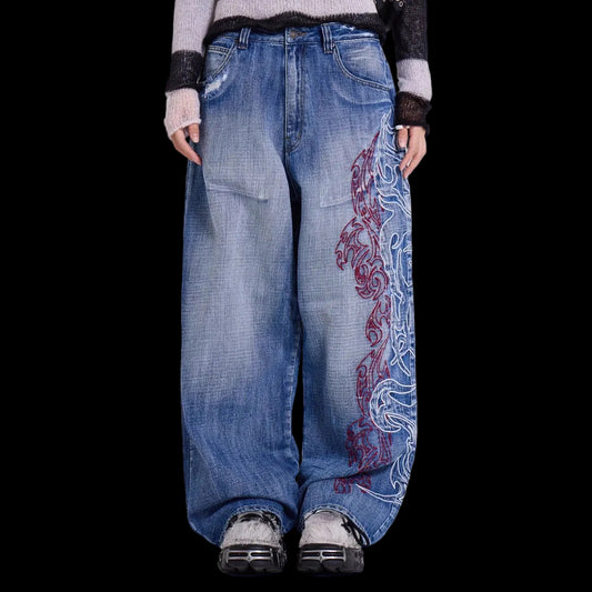 Denim Mirage Y2K Flare Jeans