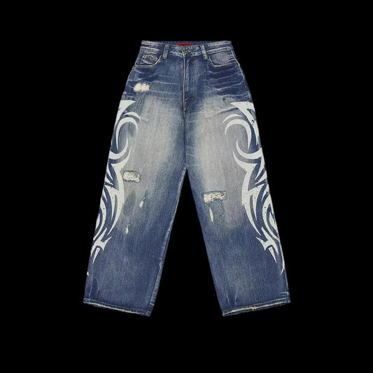 Washed Siren Y2K Jeans