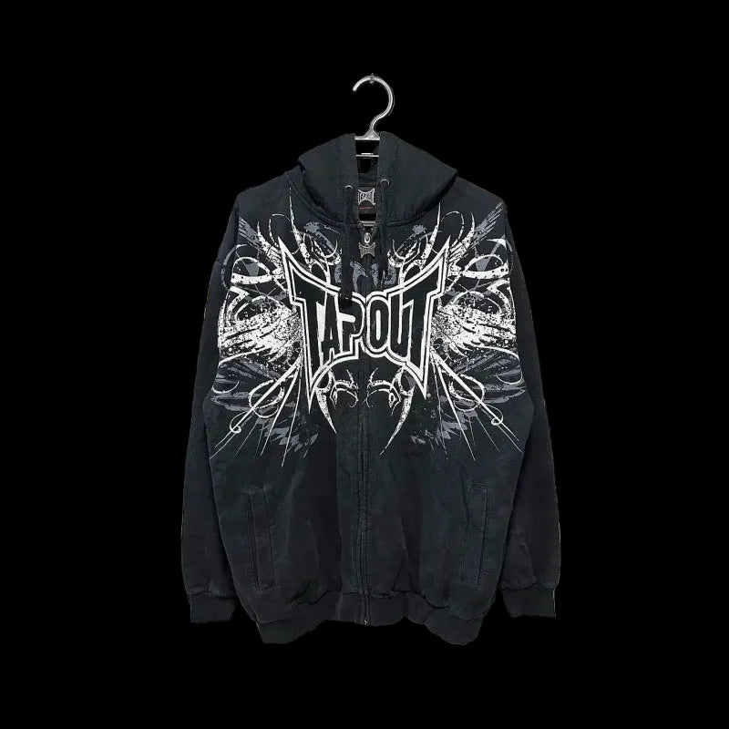 Eclipse Grunge Zip Hoodie