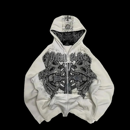 Crossbow Gothic Zip Hoodie