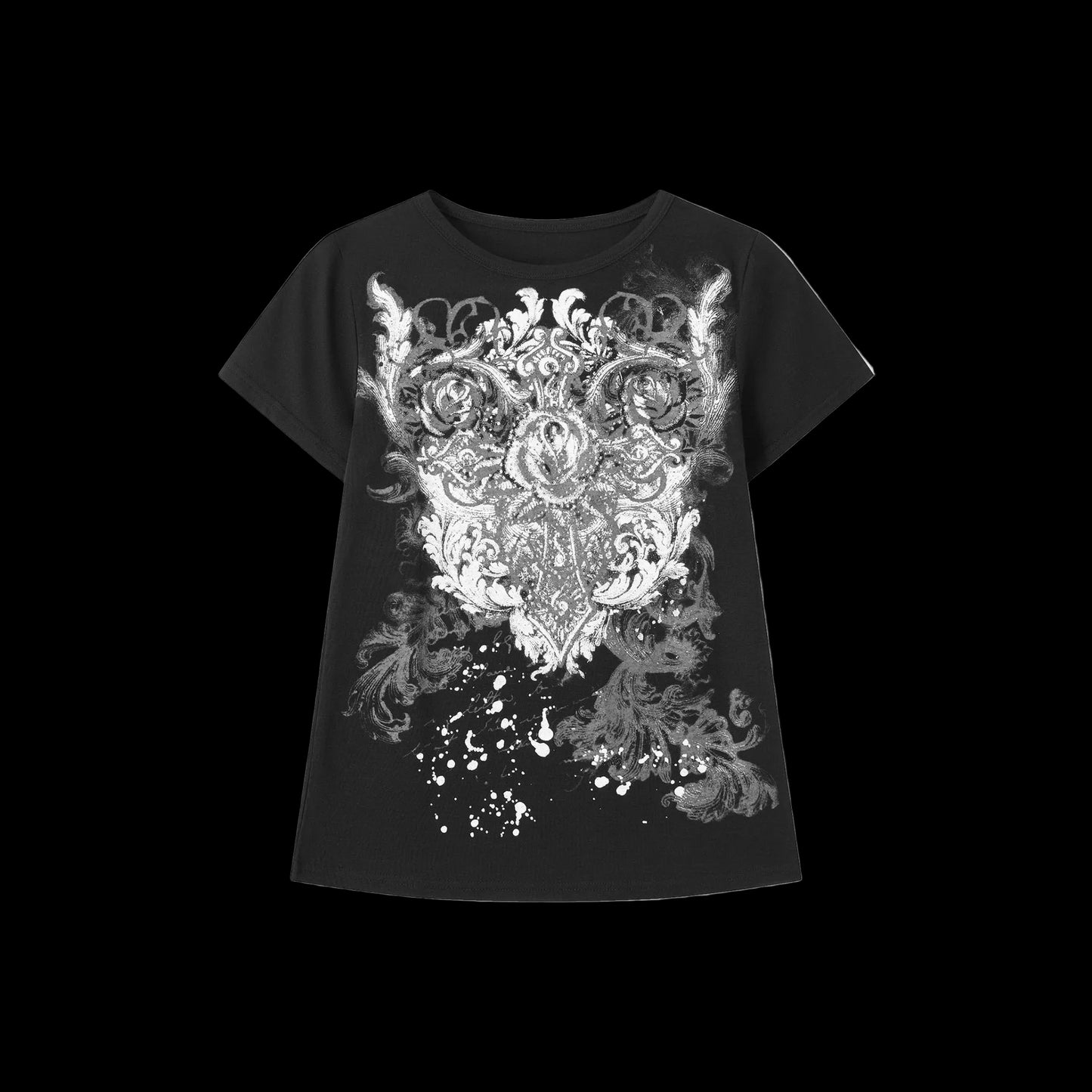 Retro Bow Y2K Baby Tee