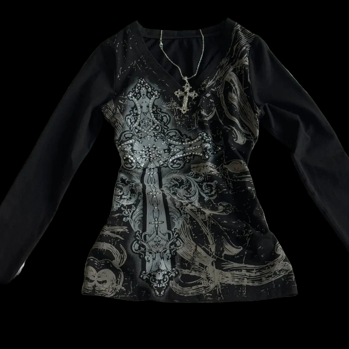 Asian Muse V-Neck Top